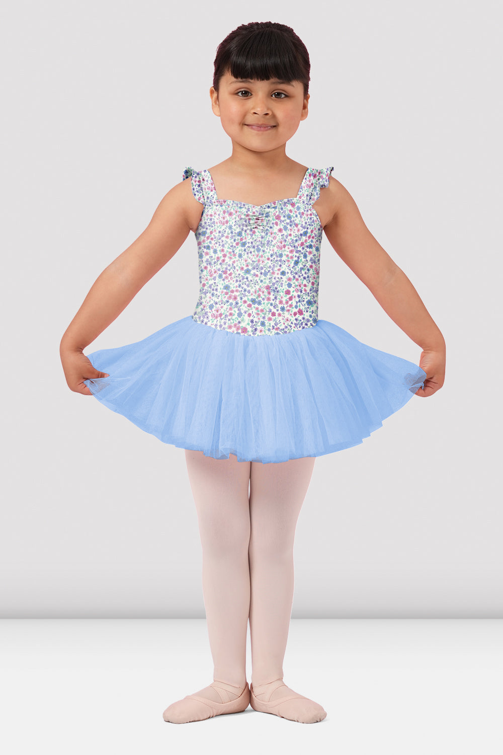 Ditsy Wide Strap Camisole Tutu Leotard