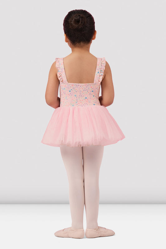 Ditsy Wide Strap Camisole Tutu Leotard