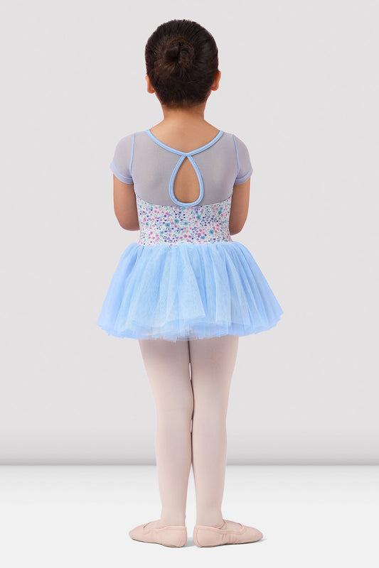 Ditsy Cap Sleeve Tutu Leotard