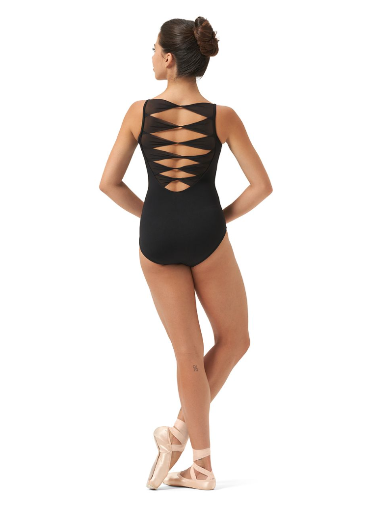 Mirella Boatneck Leotard with Twist Mesh Back M3111LM and M3111TM