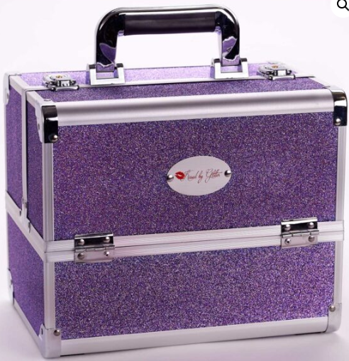 KBG Sparkly Purple Makeup Case DS1003T