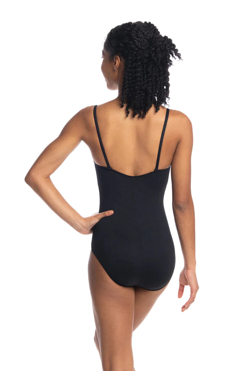 Ava Camisole Leotard with Mesh Front