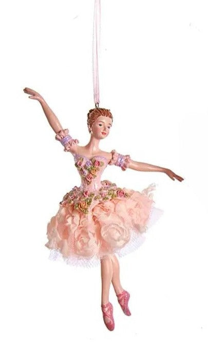 Kurt Adler Blush Pink Ballerina Ornament E0534