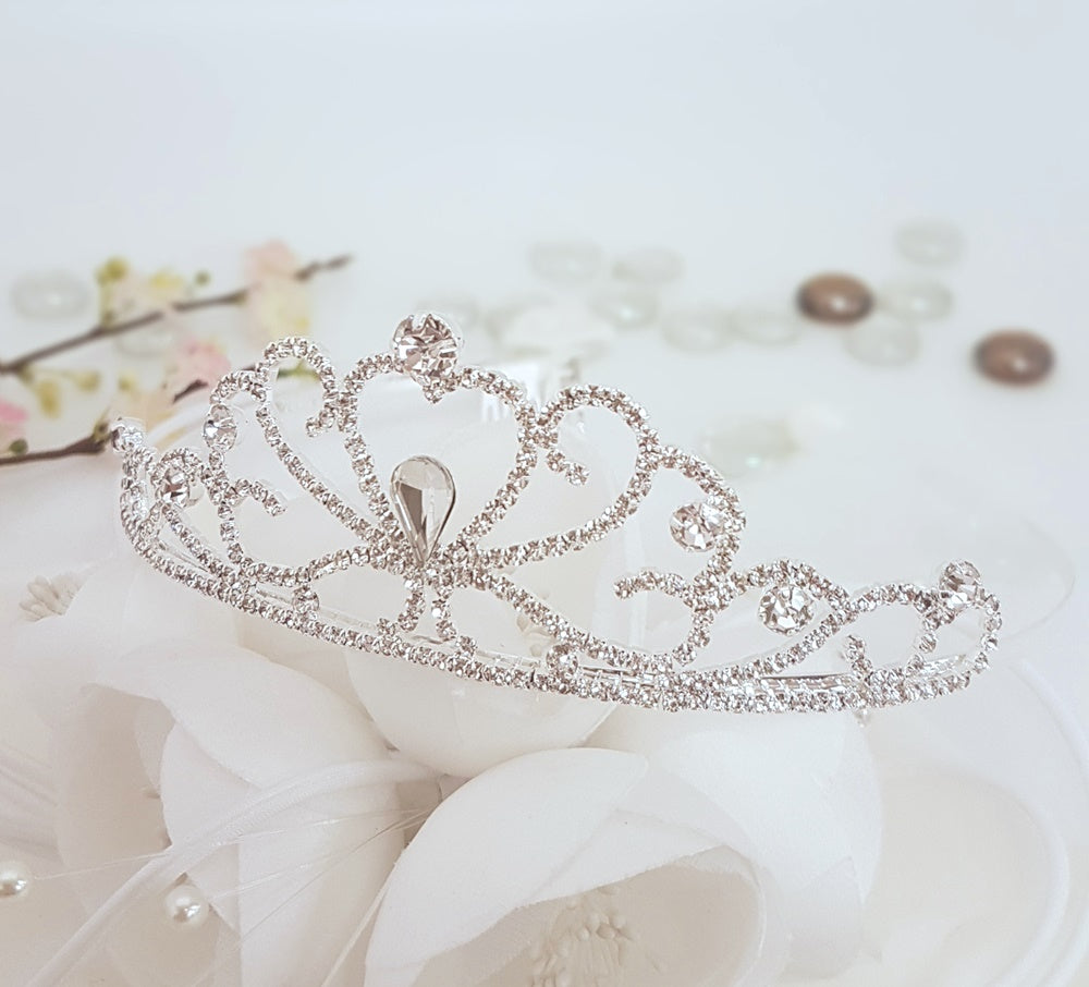 Large Tiara with Crystal Accents