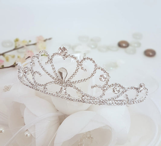 Large Tiara with Crystal Accents